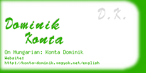 dominik konta business card